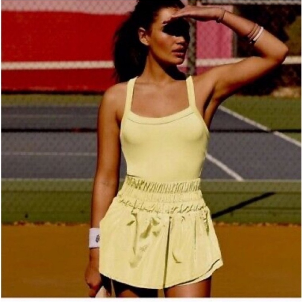FP movement bright yellow one piece shortise❤️❤️❤️❤️